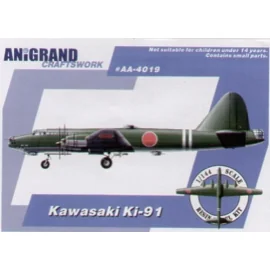 Kawasaki Ki-91. Also includes BONUS kits of the Kayaba Kkatsuodori Nakajima Ki-201 and Kawasaki Ki-108. In early 1943 as the war