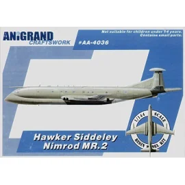 Hawker Siddeley Nimrod MR.2. Also includes BONUS kits of the Westland Merlin HC.3 Britten-Norman Defender AL.1 and Hawker P.1185