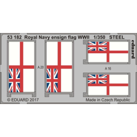 Royal Navy ensign WWII STEEL 1/350 kits 