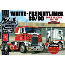 White Freightliner 2-IN-1 SC / DD Cabover Tractor (75ste verjaardag) De Kats van AMT hebben alle stops voor de 75ste verjaardag 