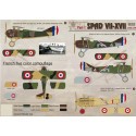 Spad VII-XVII Part 1 (8) S444 SPA15 Lt Guerin; S401 SPA73 Lt Deulin; S694 SPA73 Lt Battesti; No 13 SPA86; S4830 SPA 154 Lt Coiff