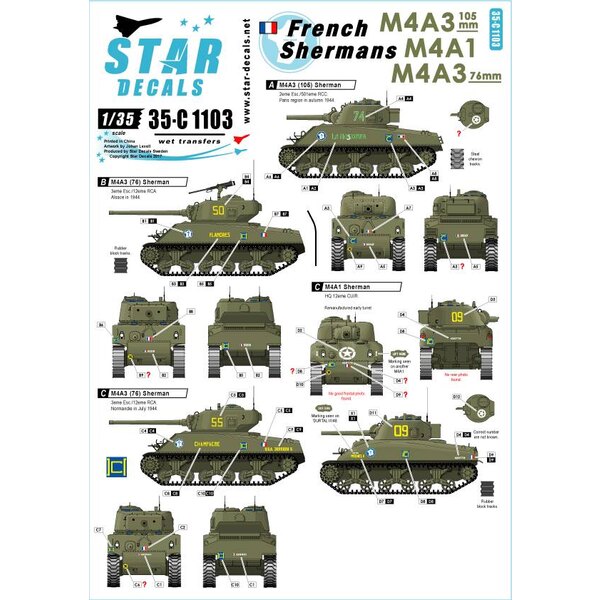 Decals for 1/35 Tanks in Prague 1968 - T-62A, PT-76 m/1951, PT-76B,  T-34-85, ASU-85