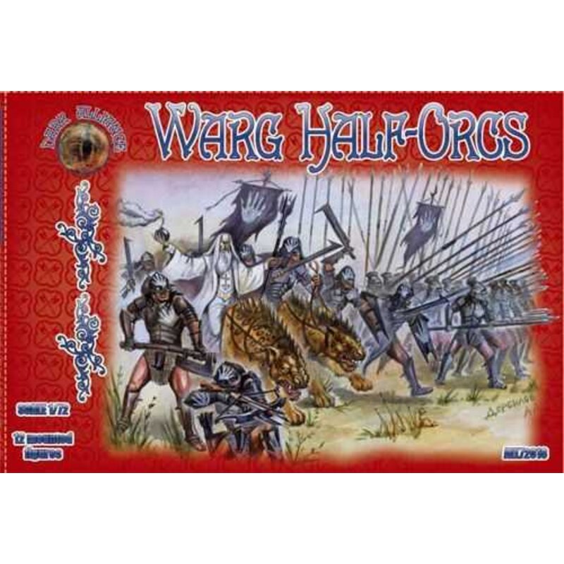 Warg Half-orcs Rollenspellen: miniaturen