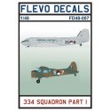 334 (Dutch) Squadron Pt 1. C-47B Dakota choice of ZU-3 ZU-8 ZU-11 ZU-16 X-2 X-4 X-7 X-8 X-10 de Havilland Canada DHC-2 Beaver S-