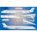 MD-80 Detail sheet. Inc windows doors inspar panels etc (designed to be assembled with model kits from Minicraft and Revell)