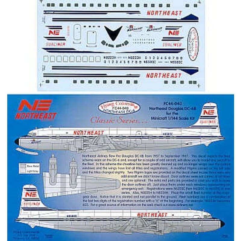 Douglas DC-6B NORTHEAST Sunliner N8223H/N6583C