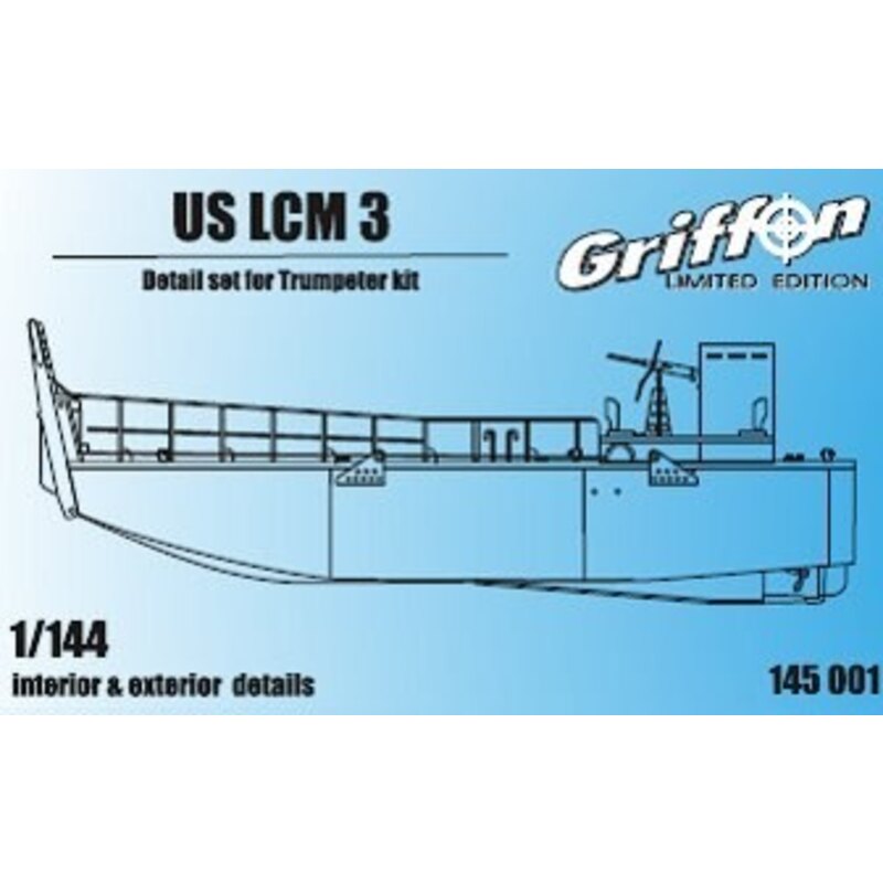 US LCM III interior external details (designed to be assembled with model kits from Trumpeter)