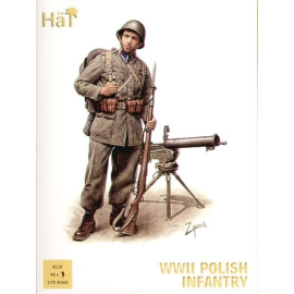 WWII Polish Infantry x 96 figures per box. Description - Includes infantry officers NCOs light and heavy machine guns and other 