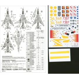 Sukhoi Su-17M/22 M4 Fitter K (4) Red 7307 6th FB Regt. Polish Air Force Yellow 34 827 Ind. reconnaissance Av. Regt. Ukaranian Ai