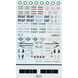 Grumman F-14A Tomcats (6) 160365 / 3-6067 73rd TFS Imperial Iranian Air Force 1978 160318 / 3-6020 Islamic Republic of Iran Air 