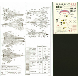 Panavia Tornado GR.1 (4) Desert Storm RAF ZA447/EA MiG Eater: ZD739/AC Armoured Charmer Italian Air Force Royal SAudi Air Force