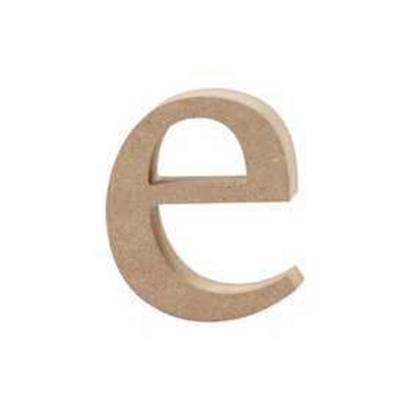 Wooden letter E H 4cm