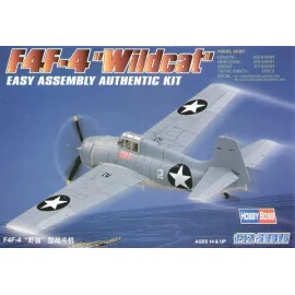 Grumman F4F-4 Wildcat Easy Build with 1 piece wings and lower fuselage 1 piece fuselage. Other parts as normal. Optional open/cl