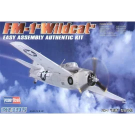 Grumman FM-1 Wildcat Easy Build with 1 piece wings and lower fuselage 1 piece fuselage. Other parts as normal. Optional open/clo