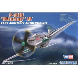 North American P-51D Mustang IV Easy Build with 1 piece wings and lower fuselage 1 piece fuselage. Other parts as normal. Option