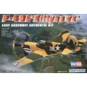 Curtiss P-40E Kittyhawk Easy Build with 1 piece wings and lower fuselage 1 piece fuselage. Other parts as normal. Optional open/