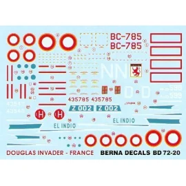 Martin B-26C Invader France (4) BC-785 E.R.P 2/19 Armagnac Tourane 1954 599/N E.R.P.1/32 Armagnac Oran-la-Senia 1963 435411/LH G