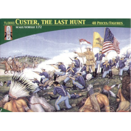 Opnieuw uitgebracht! Generaal Custer ... de laatste jacht. Custers Last Stand ... Figuren
