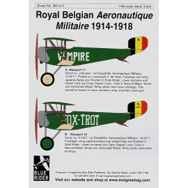 Belgian Air Force 1914-18 Nieuport 16 and 2 x Nieuport 11