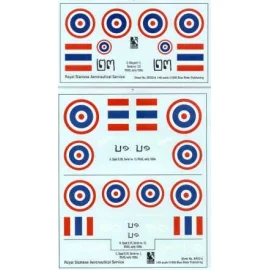 Royal Siamese Aeronautical Service 1920-30 (4) Spad S.XIII Spad S.VII Nieuport 11