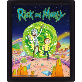 Rick and Morty: Portal Framed 3D Lenticular Poster 