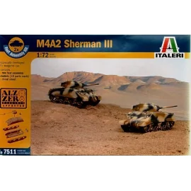 M4A2 Sherman III includes 2 snap together vehicles