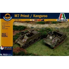 M7 Priest 105mm HMC includes 2 snap together vehicles