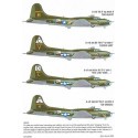 Boeing B-17F/Boeing B-17G Flying Fortress Aircraft ID/Squadron ID Lettering Yellow/Numbers Yellow/Bomb Group Symbols Mission Mar