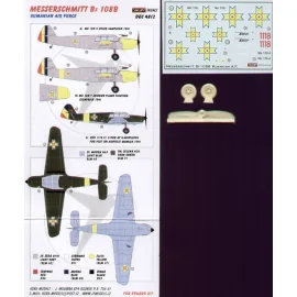 Messerschmitt Bf 108B (Rumanian Air Force) with wheels and propeller (designed to be assembled with model kits from Eduard)