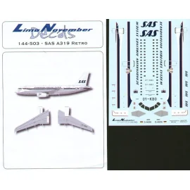 Airbus A319 OY-KBO in SAS 2006 50th Anniversary Retro scheme