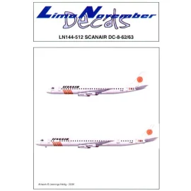 Douglas DC-8-62/63 SCANAIR Old and New schemes. One scheme needs LN44504 to complete