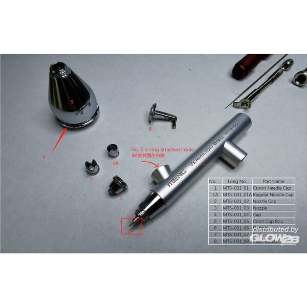 Harder & Steenbeck: Airbrush Giraldez Infinity with nozzle & needle 0.2mm  HARDER & STEENBECK HS129504