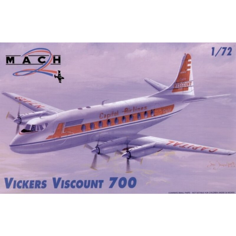 Vickers Viscount 700. Decals Capitol Airlines and BEA