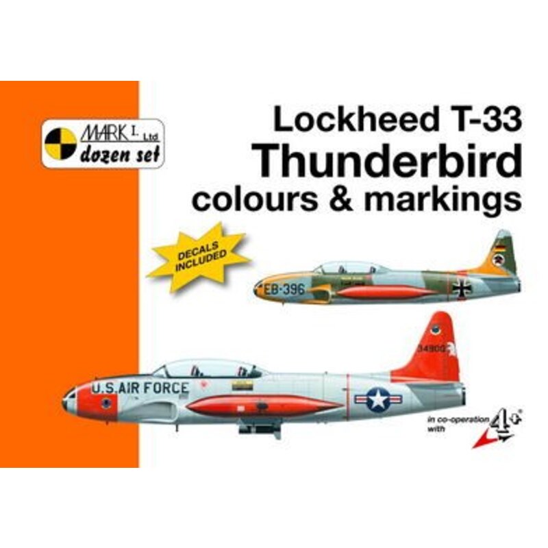 Lockheed T-33 Thunderbird colours and markings. with its roots in the successful Lockheed P-80 Shooting Star jet fighter the Loc