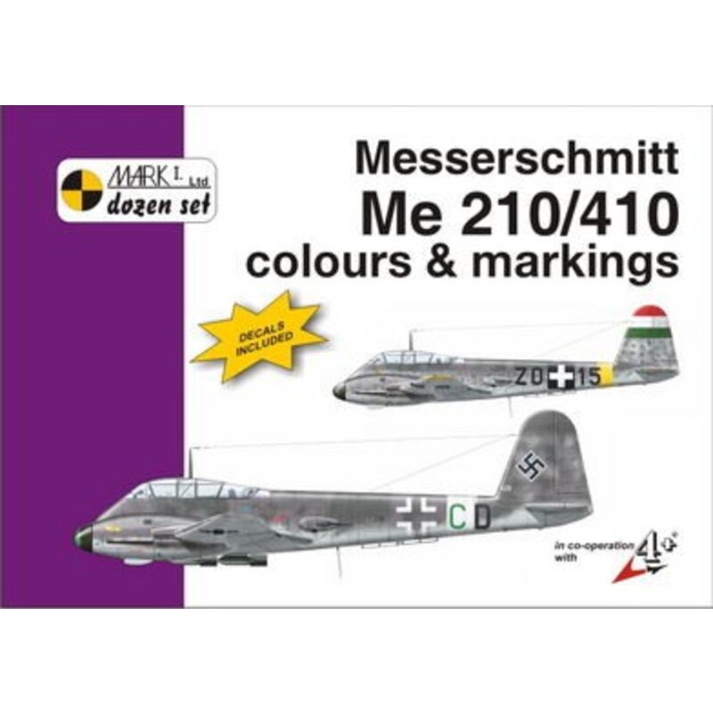 Messerschmitt Me 210/Messerschmit Me 410 colours and markings. Designed in accordance with the Zerst??rer (heavy fighter-bomber)