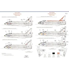 Early BAC/EE Lightnings (6) F Mk.1 XM137/F Air Fighting Development Squadron 1961 XM144 60 Maintenance Unit 1966 XM144 Wattisham
