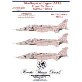 Sepecat Jaguar GR.1 Desert Storm (12) XX733 ′Baggers′ XZ364 ′Badman′ XZ108 ′Rule Brittania′ XZ375 ′The Guardian Reader′ XZ118 ′B