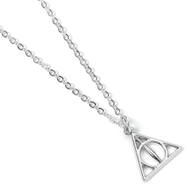 Harry Potter Deathly Hallows verzilverde hanger en ketting 