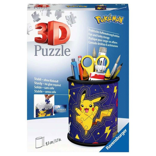 Ravensburger 3D Puzzle 11564 - Puzzle Ball Pokémon Pokéballs - Master Ball  - [EN] Master Ball - 54 Pieces - for Pokémon Fans from 6 Years