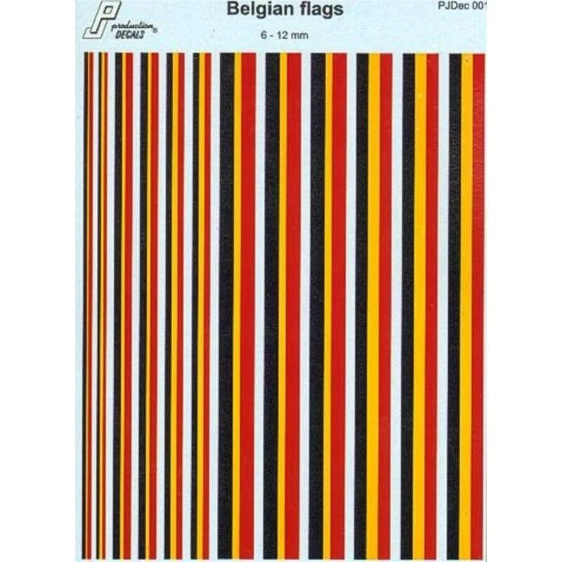 Belgium Flags 6 - 12mm