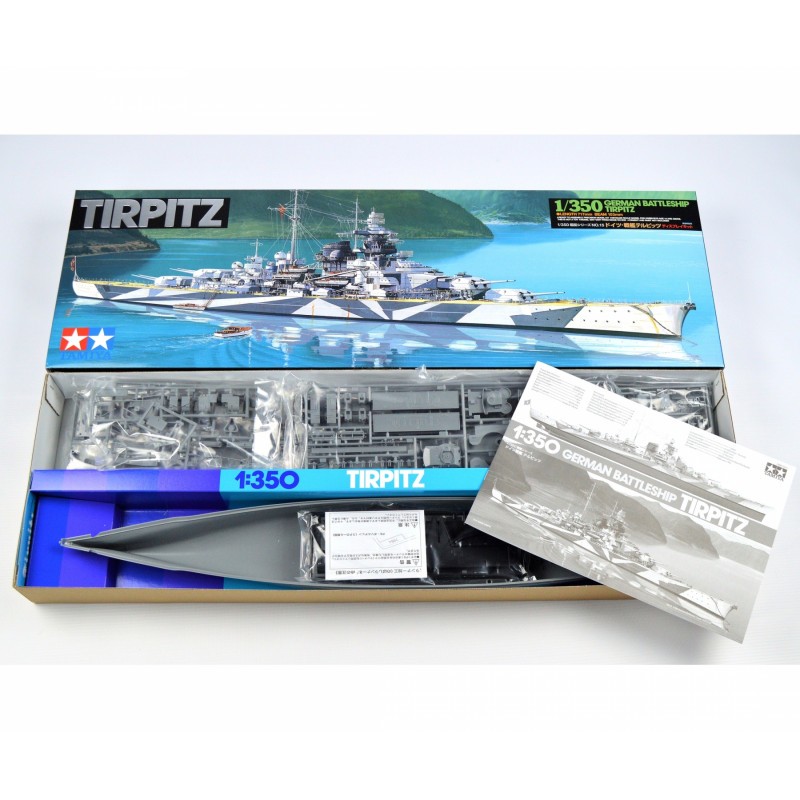 WWII German Battleship Tirpitz Modelboot bouwpakket