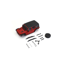 Carrosserie Jeep Wrangler Rubicon Rood Mini-Z 4X4 MX01 