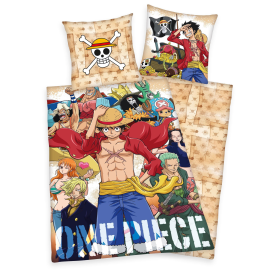 One Piece Crew beddengoedset 135 x 200 cm / 80 x 80 cm 