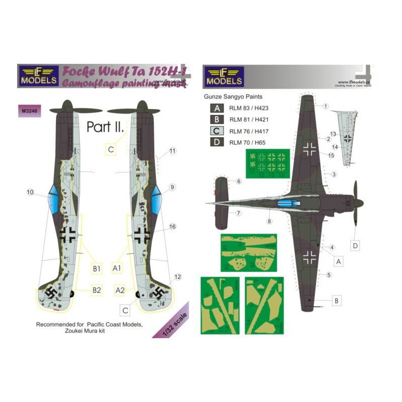 Lf Models Focke Wulf Ta 152h 1 Deel Ii In 1001hobbies Num 246