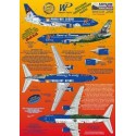 Boeing 737-300 WP Western Pacific N946WP Spirit of Durango/Purgatory Resort includes photo etch parts. Designed to fit Skyline k