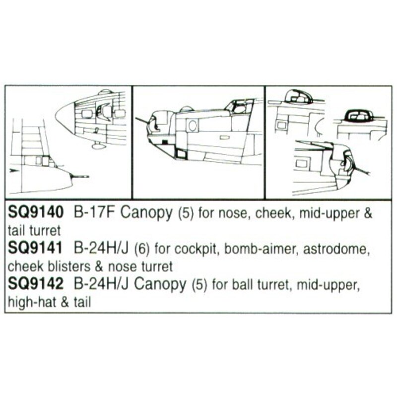 Consolidated B-24H Liberator/Consolidated B-24J Liberator Ball turret bombardier window astrodome turret (designed to be assembl