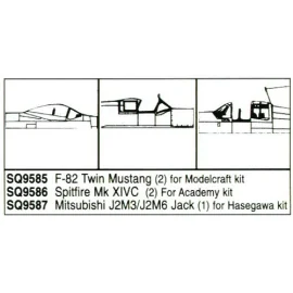 Supermarine Spitfire Mk.XIV x 2 (designed to be assembled with model kits from Academy)