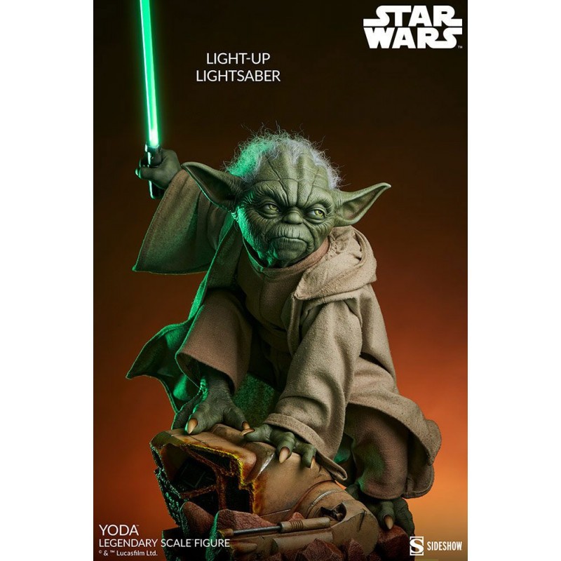 Sideshow Star Wars-beeld legendarische schaal Yoda 51 c...