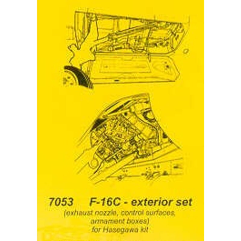 Lockheed Martin F-16C exterior (designed to be assembled with model kits from Hasegawa)