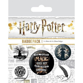 Harry Potter-pakket van 5 badges Symbolen 